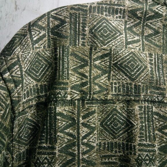 Route 66 Original Clothing Co. Men's Button Front Tropical Dress Shirt L - Picture 8 of 10